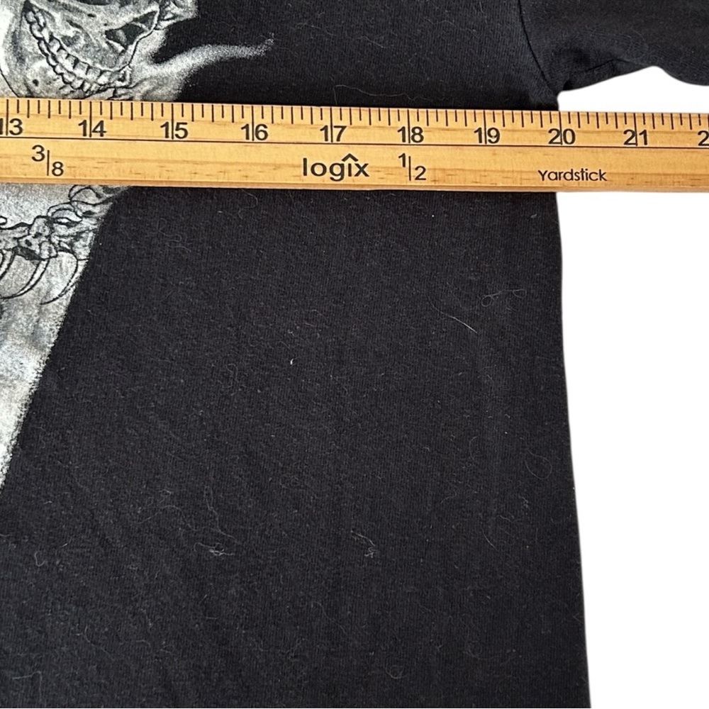 Avirex Men’s Vintage Short Sleeve Black Graphic Tee Shirt Sz M - Picture 3 of 5